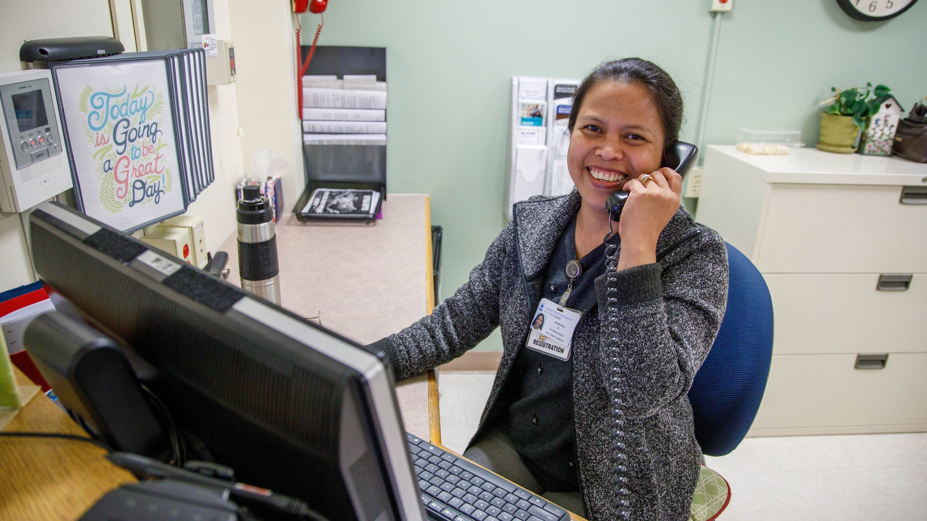 Bassett Healthcare Network Employee Answering Phone