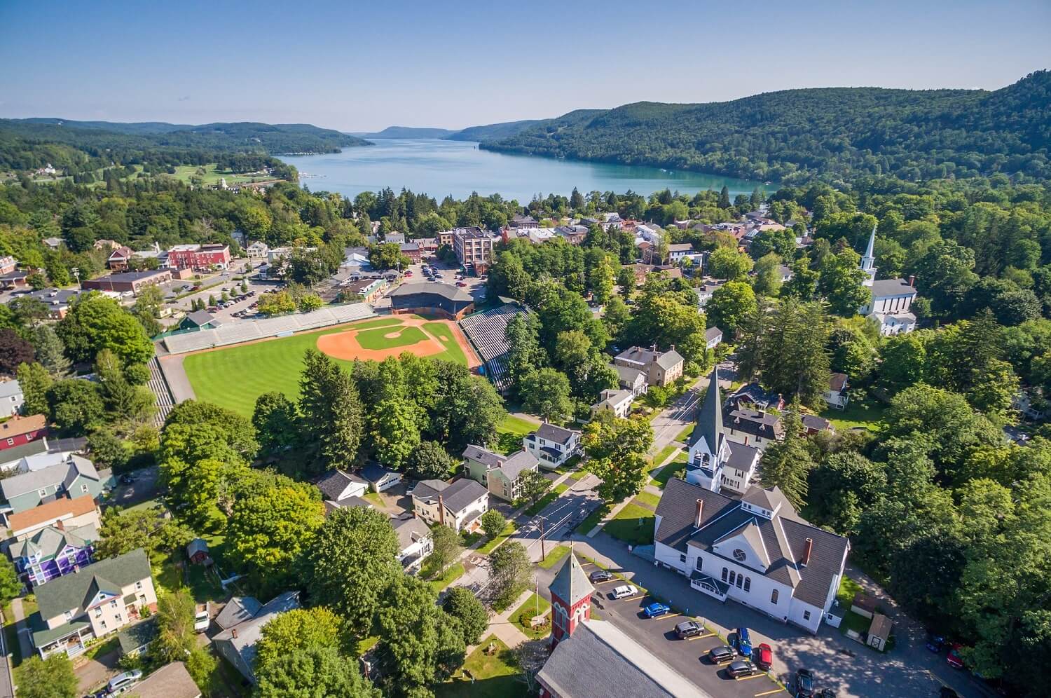 Cooperstown NY Aerial View