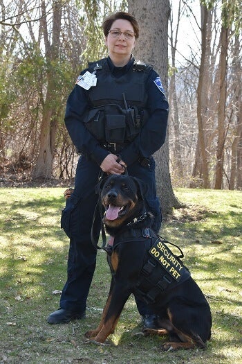 Officer Lynda May & K-9 Security Dog Remi