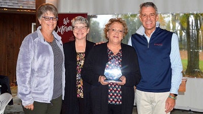 Bassett Health Center Edmeston-Burlington Staff Accepting Community Heroes Award