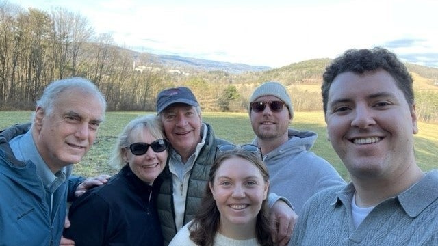 Marcy, Bob, and family in December, 2023