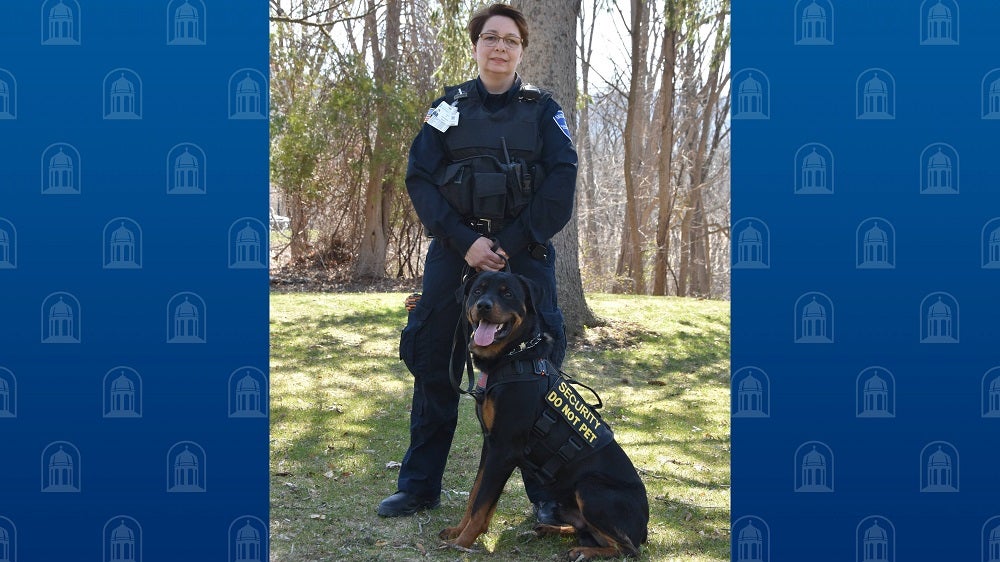 Officer Lynda May & K-9 Security Dog Remi