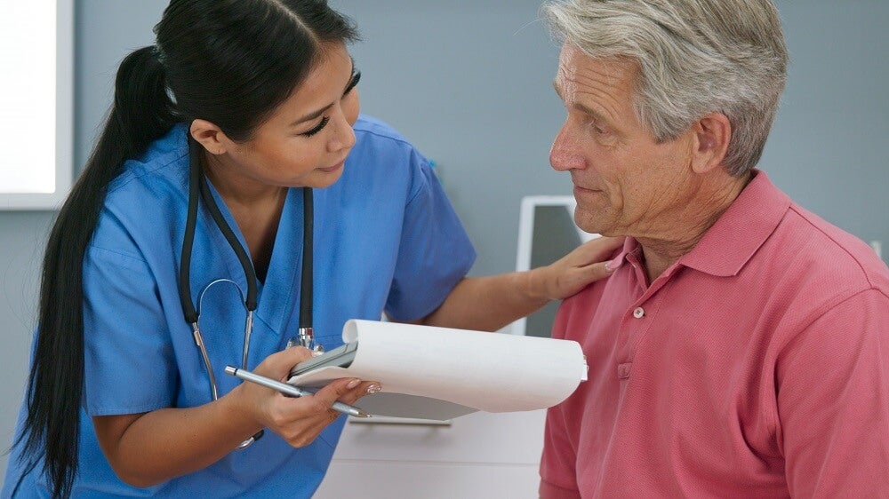 Primary care practitioner providing care to an elderly patient