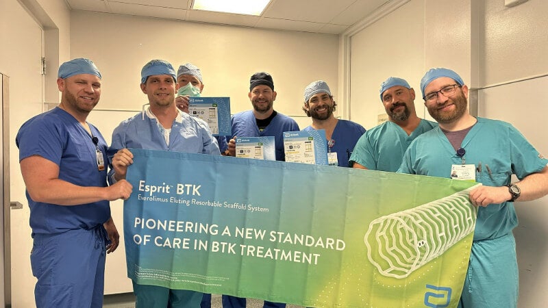 Dr. Drucker with medical team 