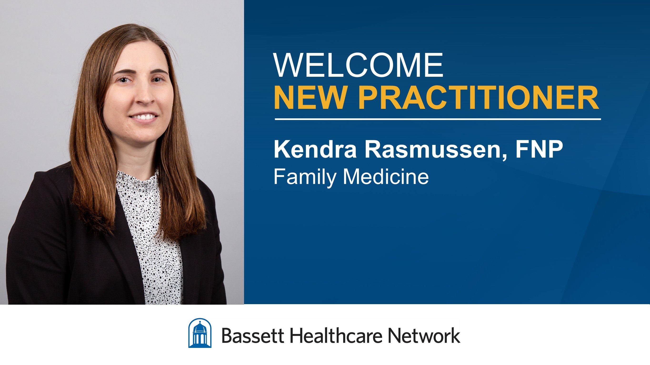 Kendra Rasmussen, FNP | Bassett Healthcare Network