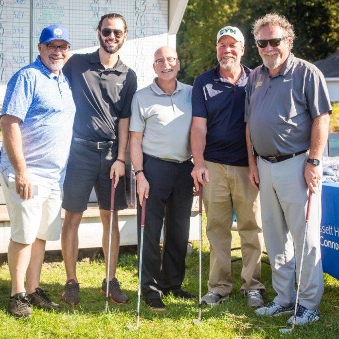"Scott Bonderoff, president, O’Connor Hospital, poses with members of the winning team, Catskill Area Hospice and Palliative Care."