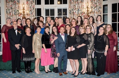 School-Based Health staff & school superintendents at Soirée