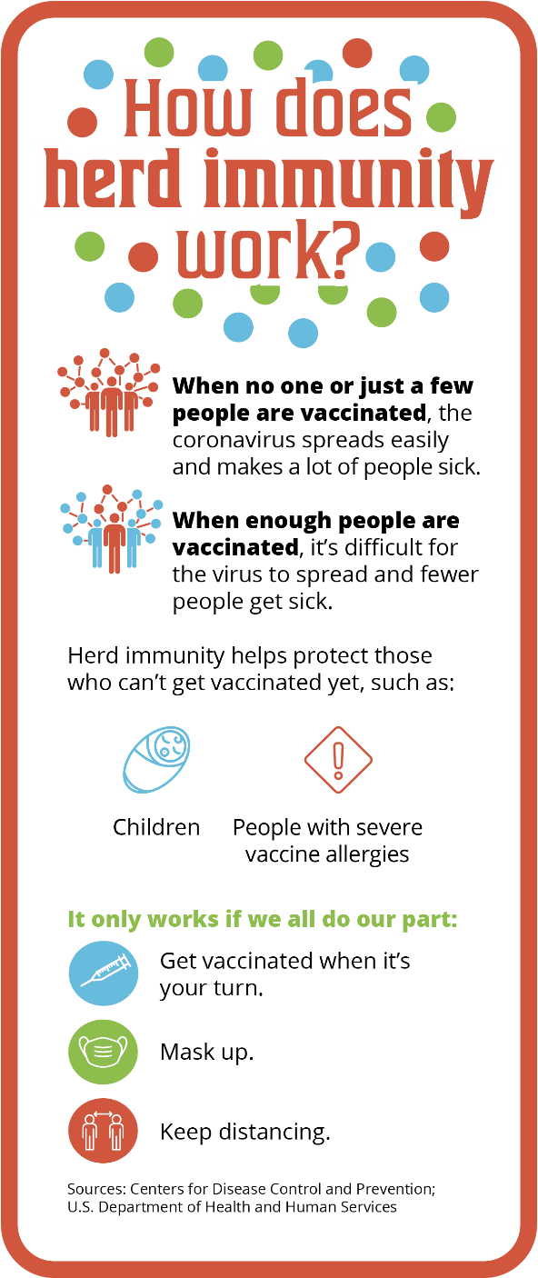 How Does Herd Immunity Work - Infographic