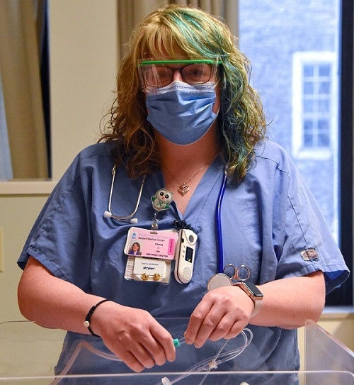 Tanya Jennison on duty in the Bassett Birthing Center