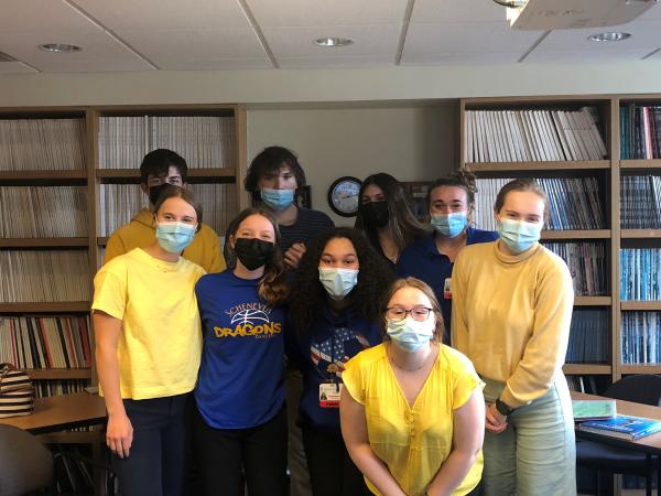 Bassett caregivers wear yellow and blue to show support for Ukraine