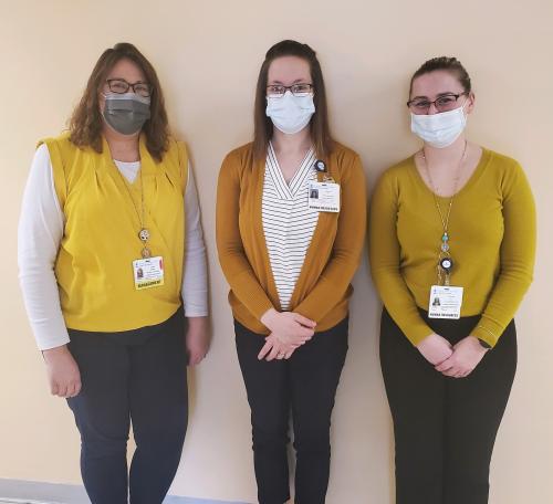 Bassett caregivers wear yellow and blue to show support for Ukraine