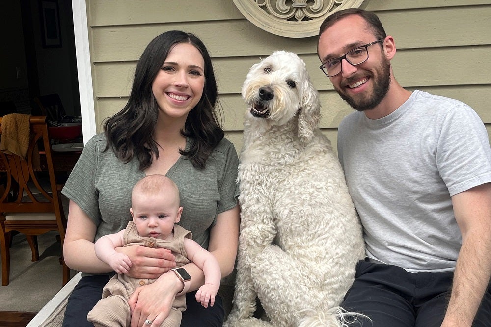 Sean Morton with his family