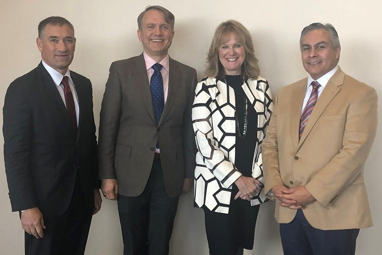 Drs. Tinger, Korytko, Oceguera with Staci Thompson