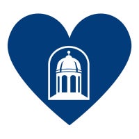 Blue heart icon with the white Bassett cupola inside it